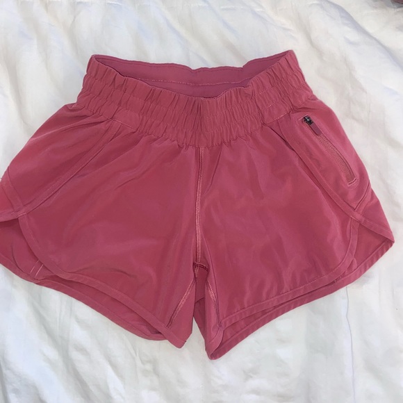 dusty rose Lululemon tracker shorts - Picture 2 of 3